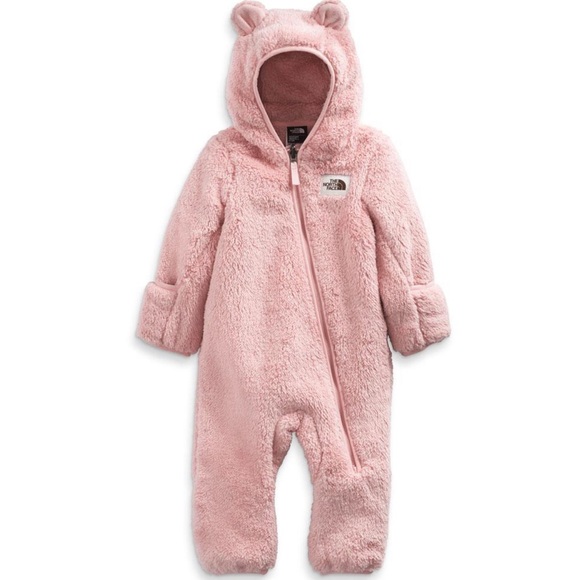 The North Face Other - NWT 12-18 NORTHFACE BABY SUIT JACKET PINK FLEECE NORTH FACE COAT SNOW SUIT GIRL
